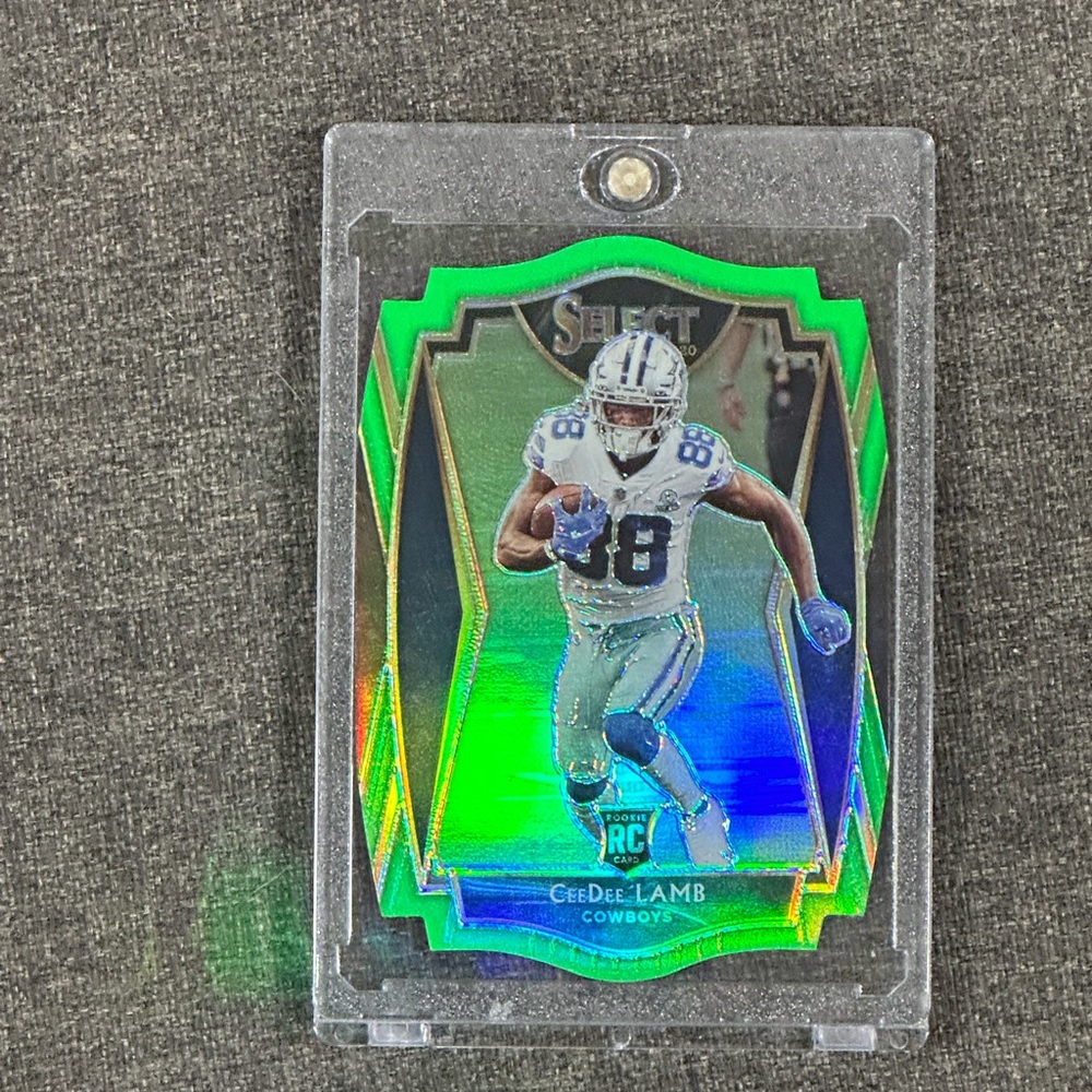 Panini Green Holographic Football Card